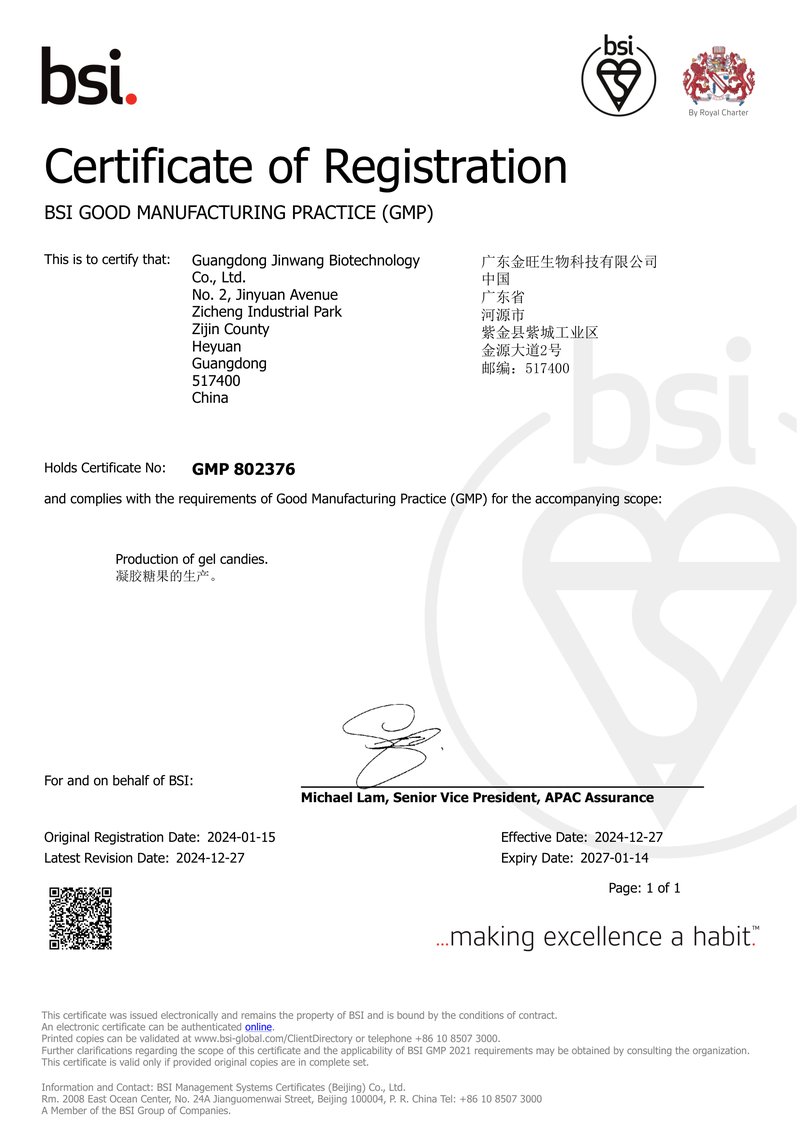 GMP Certificate