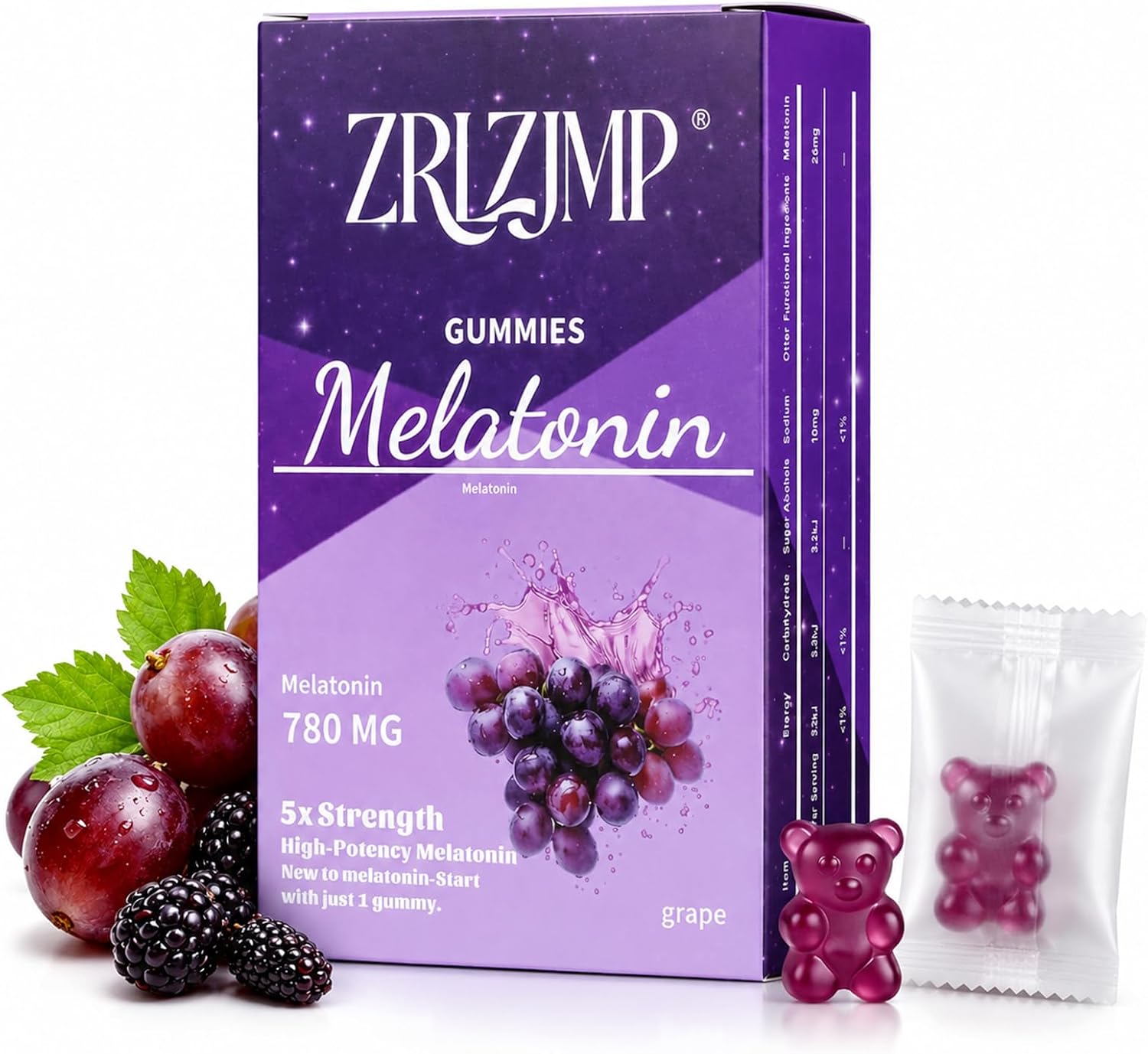 ZRLZJMP Melatonin Gummies